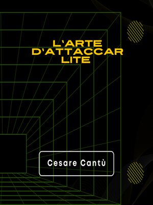 cover image of Dell'arte d'attaccar lite